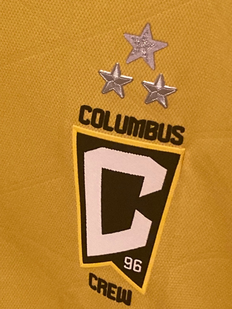 Third star added to the Columbus Crew crest to signify three MLS Cup championships.